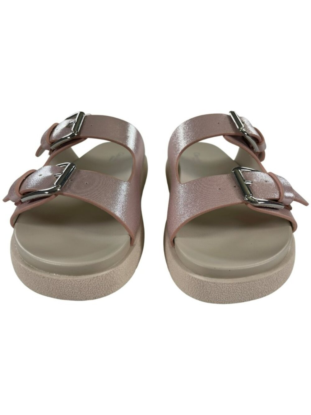 Cupcake Couture Kayenta Sandals Pink Double-Buckle Slide Girls Size 2 NEW - Picture 5 of 10